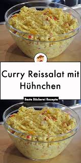 Curry Reissalat Mit Huhnchen Curry Reissalat Rezepte Reissalat