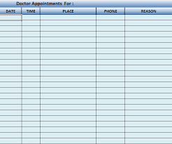 medical office schedule template