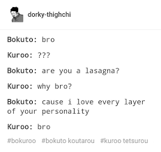 'because people don't have wings. Haikyuu Bromance Kuroo Bokuto Haikyuu Haikyuu Funny Bokuto Koutarou
