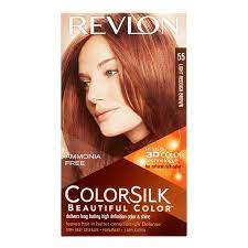 Revlon Colorsilk Beautiful Color Permanent Hair Dye At Home Full Coverage Application Kit 55 Light Reddish Dark Brown 1 Count Walmart Com Light Hair Color Revlon Colorsilk Light Reddish Brown