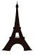 Simple Vector Eiffel Tower Silhouette