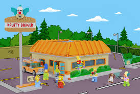 Lovely distressing adds an aging effect to its vintage white finish trestle base. Lego Ideas The Simpsons The Krusty Burger
