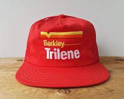 Vintage Berkley Trilene Trucker Hat Made In Usa Fishing Line Etsy In 2021 Trucker Hat Mesh Trucker Hat Hats