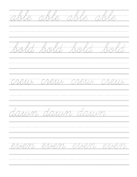 To view and print pdf files, you need the free acrobat reader. Cursive Writing Worksheets 4th Grade Printable Worksheets And Activities For Teachers Parents Tutors And Homeschool Families