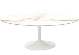 Oval tulip coffee table, calacatta marble $1,165 $699 ⓘ ships in 2 days. Saarinen Oval Coffee Table Marble Knoll Milia Shop