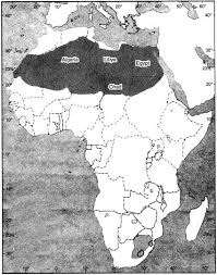 Map showing the location of the sahara desert in north africa. Map Skills On The Outline Map Of Africa Mark The Sahara Desert And Any Four Countries Around It