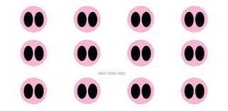Sponge Roller Pig Nose Printable Pig Nose Sponge Rollers Pig Crafts