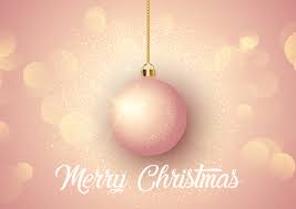 Featuring christmas ornaments in red, gold, silver, blush pink and gold. Rose Gold Christmas Background With Hanging Bauble 267232 Vector Art At Vecteezy