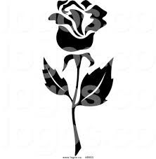 Explore the 39+ collection of black and white clipart of flowers images at getdrawings. Royalty Free Clip Art Vector Black And White Rose Flower Logo By Vector Tradition Sm 8660