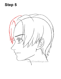 In this weeks video i show to draw three boy hairstyles. How To Draw A Manga Boy With Parted Hair Side View Step By Step Pictures How 2 Draw Manga