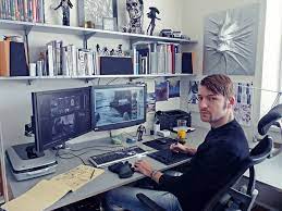 Id 2012 2 By Hunterkiller Artist Workspace Artist Home Studio Art Studio Design