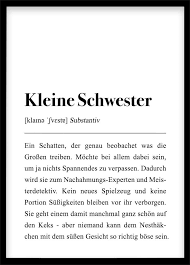 Din A4 Din A3 Kleine Schwester Definition Geschenk Schwester Geburtstagsgeschenk Druck Plakat W Rt In 2020 Sister Definition Family Birthdays Birthday Gifts For Sister