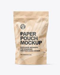 Kraft Paper Stand Up Pouch Mockup Exclusive Mockups