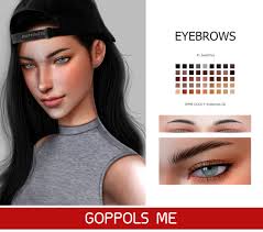 Gpme F Eyebrows G6 Sims Hair The Sims 4 Skin Sims 4 Cc Eyes