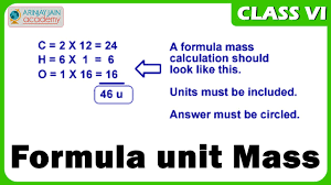 Formula Unit Mass Mensuration Maths Class 6 Vi Isce Cbse Ncert Youtube