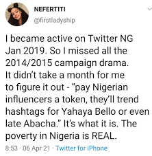Discover top ranked influencers by type and category of influence in nigeria. Twitter Influencer Firstladyship Peer To Peer Review Facebook
