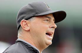 Kirkwood baseball coach Todd Rima focused