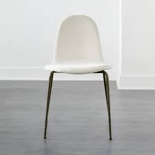 Corra Rounded Dining Chair Cb2 Dining Chairs White Dining Chairs Modern Dining Chairs