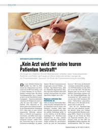 Aber lies dir erstmal folgende absätze durch. Wirtschaftlichkeitsprufung Kein Arzt Wird Fur Seine Teuren Patienten Bestraft