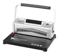 Máquina de encadernação em espiral VEVOR, encadernadora manual com encadernação elétrica, encadernação de 46 furos, 500 folhas, furador, com 100 ...