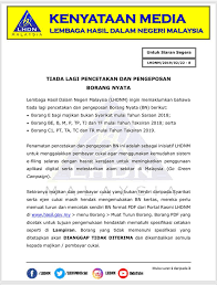 Biasanya takdelah lama sangat prosesnya, adalah dalam proses untuk matikan setem ada dua: Kenyataan Media Lembaga Hasil Dalam Negeri Malaysia Facebook