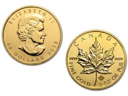 The gold maple leaf is one of the purest gold coins of regular issue in the world, with a gold content of.9999 fineness (24 carats), with some special issues.99999 fine. 1 Ounce Canadian Maple Leaf Gold Coin