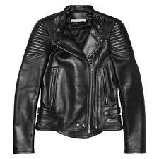 Givenchy Black Leather Biker Jacket With Ribbed Panels Black Leather Biker Jacket Leather Jacket Style Black Biker Jacket