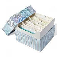 Maybe you would like to learn more about one of these? Cool Floral Greeting Card Organizer Box And Labels Current Catalog