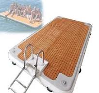 Spacmirrors Inflatable Pontoon Dock Floating Raft,Inflatable ...