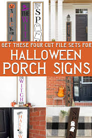 I'm pleased to announce that these themed porch signs are now available for order! Get These Four Halloween Porch Sign Cut Files For Cricut Or Silhouette