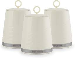 Coffee sets tea sets other bent wood furniture. Morphy Richards 976006 Dune Kitchen Storage Tea Coffee Sugar Set Of 3 Canisters Ivory Cream 1 Amazon Co Uk Kitchen Home