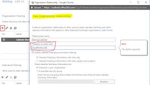 Calendar Sharing In Exchange Online Cloudfronts