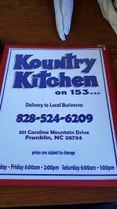 Groups of all sizes can easily be seated at kountry kitchen.keep it casual at kountry kitchen, and save that little black dress for a different occasion. Menu Cover Picture Of Kountry Kitchen On 153 Franklin Tripadvisor