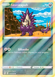 Stunky same as english name korean: Skunkapuh Reverse Holo 114 192 Tcg Shop