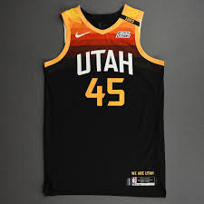 S q p 8 o n q s 1 c o r e d 6 d v m 8 s. Donovan Mitchell Utah Jazz Game Worn City Edition Jersey Scored 21 Points 2020 21 Nba Season Nba Auctions