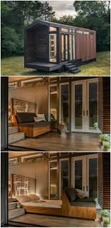 The Orchid Tiny House Boasts An Extra Hideaway Bed For Overnight Guests Bed Beddesignm En 2020 Petite Maison Moderne Construire Une Petite Maison Petite Maison