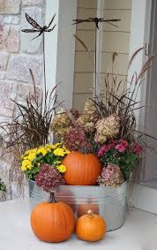 23 cm indoor/outdoor with vase : Pretty Fall Window Box And Container Ideas From Thrifty Decor Chick