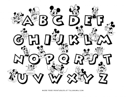 Free printable free printable letter crafts. Free Printable Mickey Mouse Abc Coloring Pages Tulamama