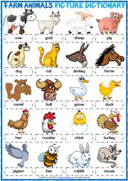 Simply print the farm animal counting worksheet however many preschool worksheets you need. Farm Animals Esl Vocabulary Worksheets