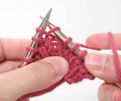 Knit into the next stitch on each needle together. Knit Into Stitch Below