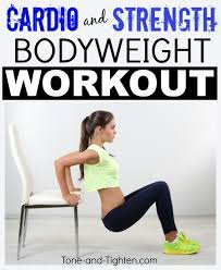 at home cardio strength workout tone