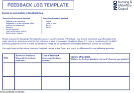 Assessment diagnosis planning and outcome the nursing process (continued). How To Record And Evidence Practice Related Feedback For Revalidation