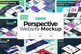 Perspective Mockup Mega Bundle Website Mockup Website Mockup Psd Mockup