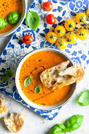 It is generally served or consumed as an appetizer before the meal and can be served warm or cold. Roasted Tomato Soup Creamy And Healthy Inside The Rustic Kitchen