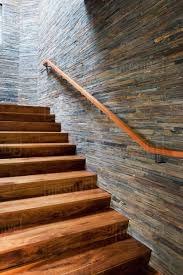 Hardwood staircase and railings photo gallery. Modern Hardwood Staircase Stock Photo Dissolve