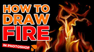 Jun 15, 2020 · step 1, draw a teardrop shape with a wavy point. How To Draw Realistic Fire Photoshop Art Tutorial Paintingtube