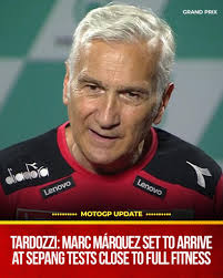 Ducati team manager Davide Tardozzi says that Marc Márquez is recovering  very well from his shoulder injury and is expected to arrive at the  pre‑season MotoGP tests in Sepang (Malaysia) in “almost