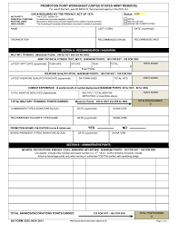 What are the three types of promotion point worksheets? New Da Form 3355 Army Cut Off Scores