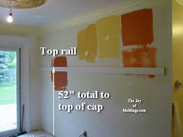 The right height for wainscoting. How To Install Tall Wainscoting 100 For About 10 33 Ft The Joy Of Moldings