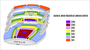 New York The David H Koch Theater Seating Chart At Lincoln
